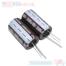 2x 3300uF 80V Electrolytic Radial Lead Capacitor 80V3300uF 22x40 mm