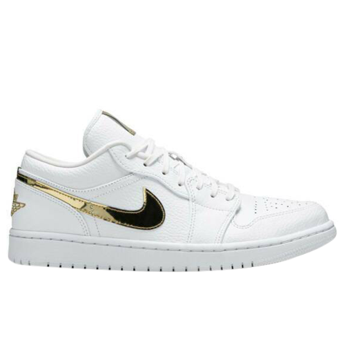 Jordan 1 Retro Low White Metallic Gold W