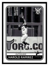 2020 Topps Big League #143 Harold Ramirez Black and White #/50