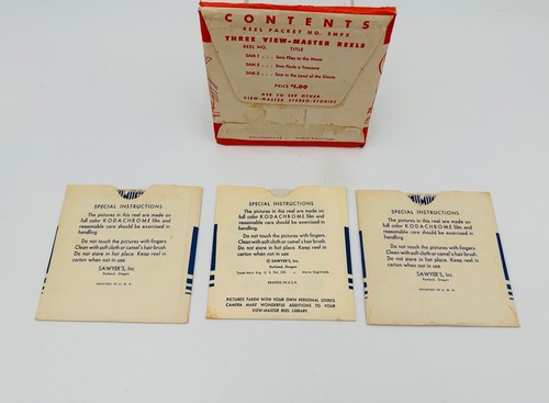 View-Master Adventures of Sam Sawyer 1950 Three Reels Original Sleeves - Picture 3 of 4