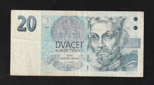 Czechoslovakia, 20 Korun, 1994, P-10, Banknote - Picture 1 of 2