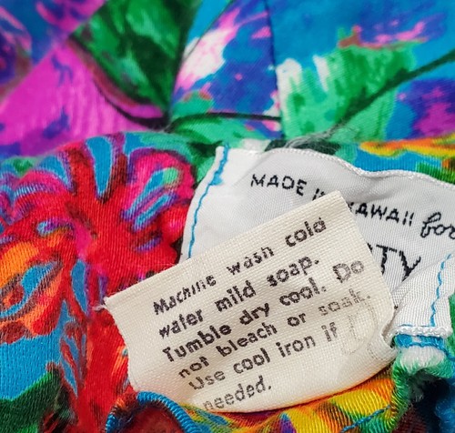 Vintage Liberty House by Sydney Hawaiian Tiki Floral Maxi Dress Size XS/Small - Picture 12 of 13
