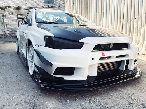 CARBON Varis Style Splitter / Lippe mit Unterboden für Mitsubishi Lancer Evo X v8 - Bild 7 von 9