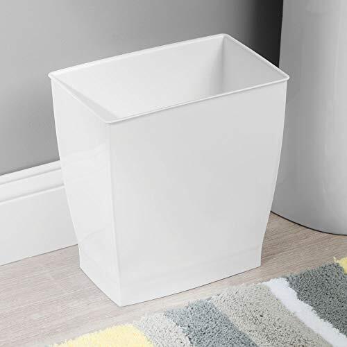 iDesign,Plastic Spa Rectangular Trash, Waste Basket Garbage Can for Bathroom - Picture 2 of 3