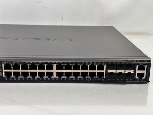 Netgear ProSafe M5300-28G 24-Port Gigabit L2 + Managed Switch w Manual and Disc - Picture 6 of 12