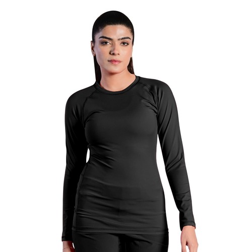 ROAR MMA Women Rash Guard Long Sleeve Fight Wear Athletic Wrestling Fitness - Picture 25 of 37