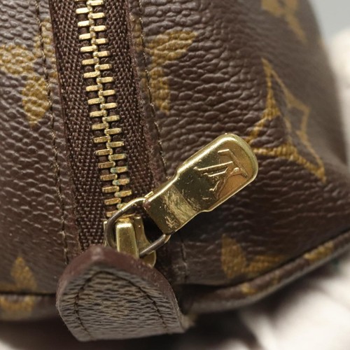 LOUIS VUITTON Monogram Trousse Demi Ronde Kosmetiktasche M47520 LV Auth BD1958 - Bild 12 von 18
