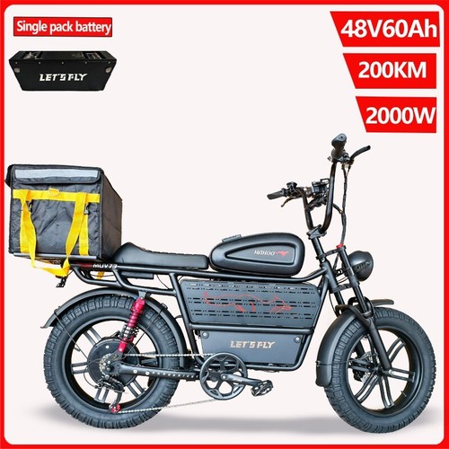 High Power Adult Ebike 1000W 48V 49.5AH Electric Bicycle 33MPH 120Miles Range - Picture 26 of 26