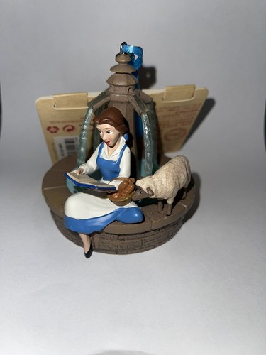 Disney Beauty And The Beast Belle At The Fountain With Tag Sketchbook Ornament - Picture 1 of 7