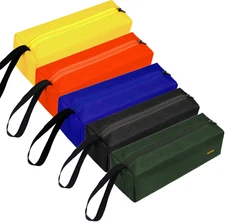 5-Pack Zipper Utility Tool Bag，Small Zipper Bags/Multi-Purpose Tool Pouch Tote B