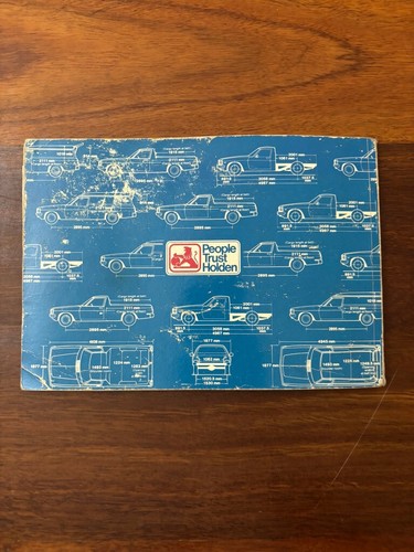 WB Holden Ute Panelvan Commercial Vehicle Owners Handbook Manual - Picture 4 of 4