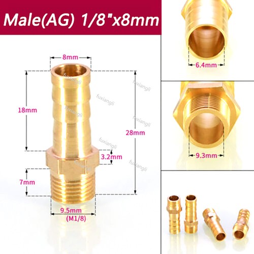 Hose Hose With BSP Inner/Outer Thread Hose Fittings Brass Hose Nipple - Picture 21 of 89