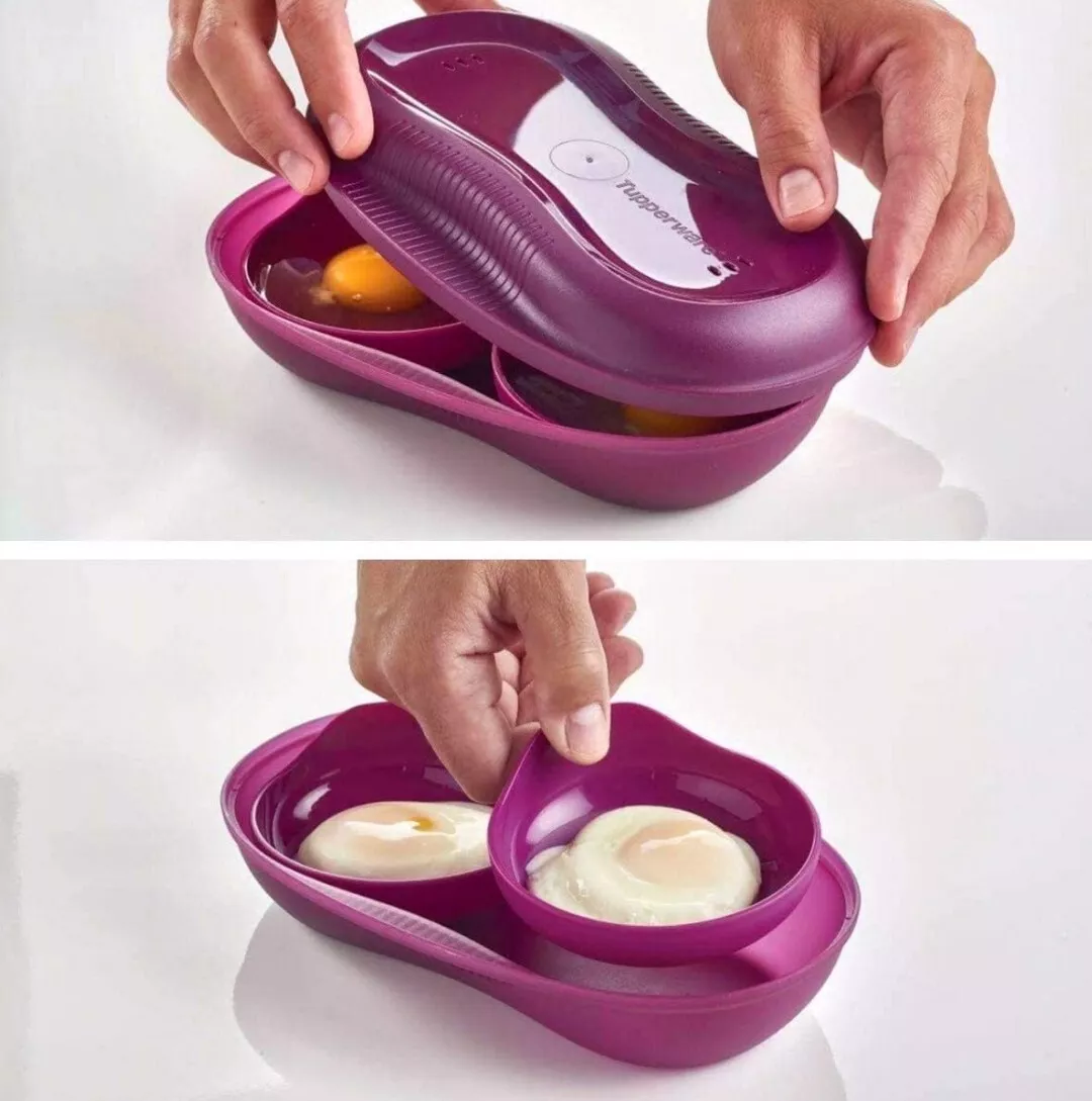 Tupperware Microwave Omelet Egg Cooker w/ Inserts NEW! eBay