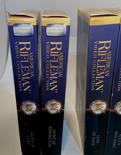 NRA American Rifleman 6 Volume + 2 Legendary Gunmakers VHS Tape Collection (8) - Picture 3 of 7
