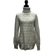 New Express Gray Turtle Neck Long Sweater Sz S