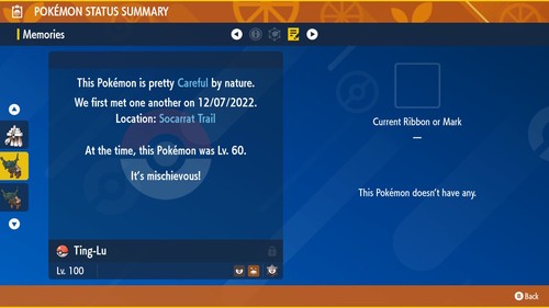 Ting Lu Legendary 6iv Migliori statistiche Pokémon Scarlatto e Viola Pokémon Casa - Foto 4 di 4
