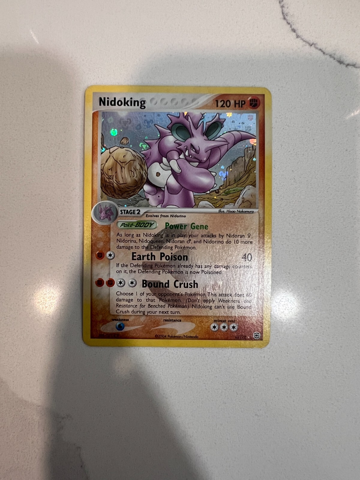 Pokemon 2004 EX Fire Red Leaf Green 8 Nidoking HOLO NM OR BETTER NICE!