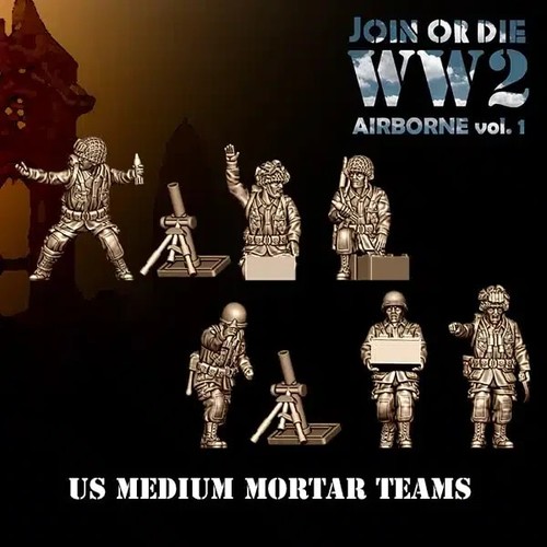 Equipo de mortero medio de Estados Unidos de la Segunda Guerra Mundial - Imagen 2 de 6