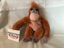 Vintage The Disney Store W/Tags 8" Mini-Bean Bag KING LOUIE From Jungle Book