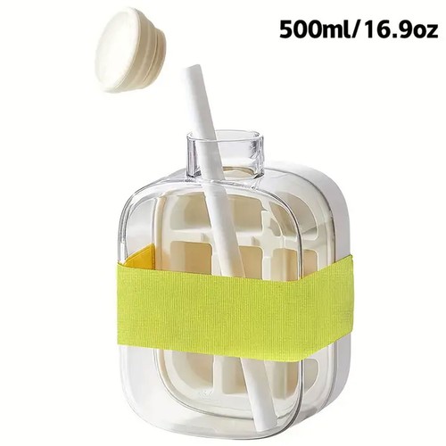 2-in-1 Ice Maker Ice Cube Tray & Water Bottle Touch-Free Silicone Ice Cube Tray - Picture 13 of 17