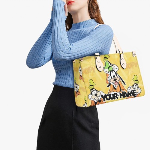 Personalisierte Disney Goofy Luxus Frauen PU Leder Handtasche, Goofy Geschenk, Geschenk für - Bild 11 von 20