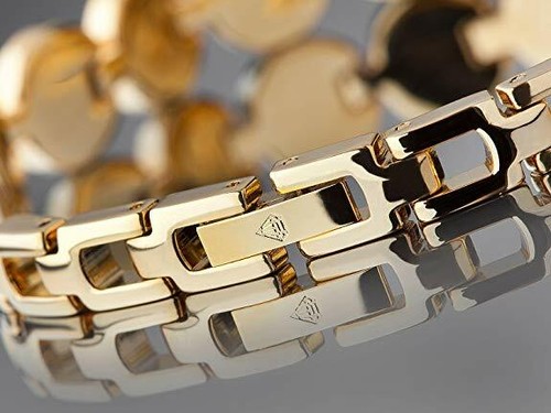 BRACELET FEMME. YVES CAMANI. PLAQUÉ OR. avec CRISTAUX de ZIRCONIUM. 59,90 € NEUF - Foto 8 di 11