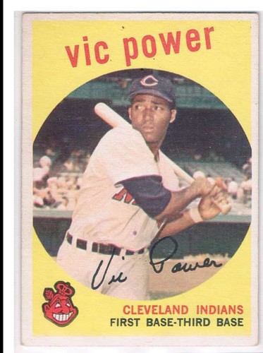 1959 Topps #229 Vic Power   Cleveland Indians  - Picture 1 of 2