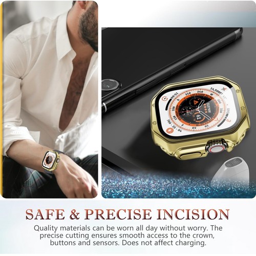 For Apple Watch Series Ultra 10 9 8 7 6 5 4 Rugged Bumper Case 42/44/45/46/49mm - Picture 16 of 33