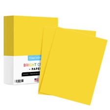 Solar Yellow Bright Color Paper, 24lb Bond (90GSM), 8.5 x 11, 500 Sheets