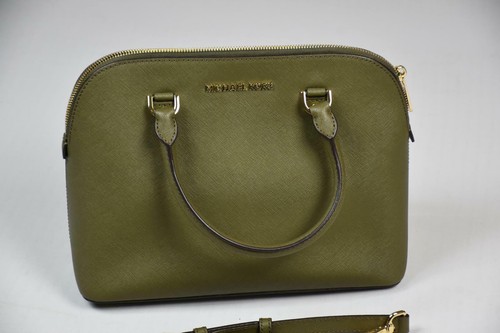 MICHAEL KORS Saffiano Cindy Dome Satchel Bag Purse New $258 DBIN7 - Picture 2 of 10
