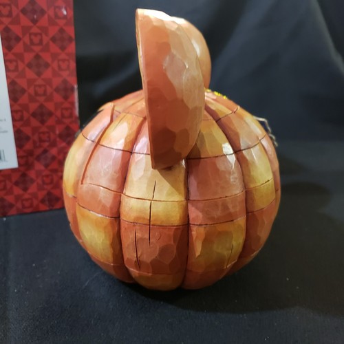 Costume zucca Topolino Jim SHore Disney Traditions portacandele votivo nuovo con scatola - Foto 4 di 9
