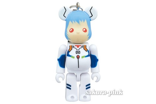 Rei Ayanami BEARBRICK EVANGELION Promo Limited Figure Key Chain Authentic Japan - Picture 2 of 5
