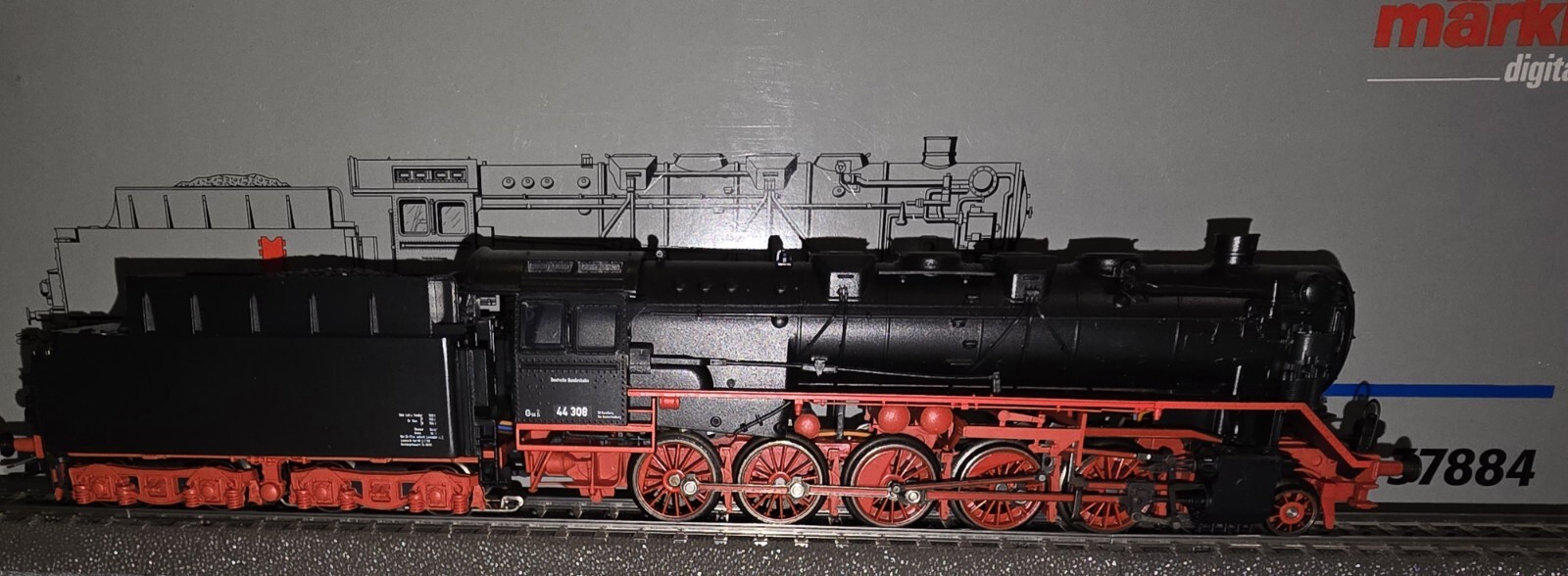 Märklin 37884 BR 44 Schw. Güterzuglok H0, Decoder fx, unbespielt OVP, Preissenk
