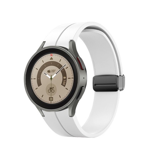 Bracelet bracelet en silicone magnétique OEM pour Samsung Galaxy Watch7 6 5 4 40/42/44/5 Pro - Photo 13 sur 42