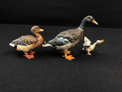 Antique Authentic Austrian Vienna Bronze Family Of Ducks Very Collectible - Picture 5 of 12