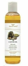 Aroma King - 100 Pure Castor Oil - Use on Face, Skin or Hair - 4 fl oz