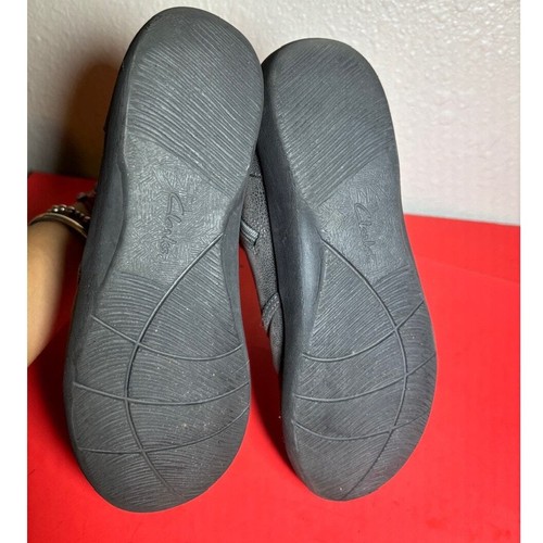 Clarks Cloud Steppers Gray Cuffed Booties Size 8 M Soft Cushion Side Zip &LaceUp - Picture 7 of 8