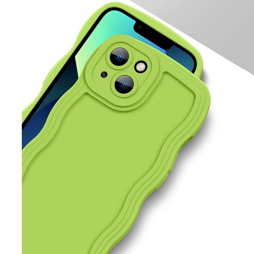 Curly Wave Frame ShockProof Soft Case For iPhone 16 15 14 Pro MAX 13 12 11 XR 8 - Picture 13 of 20