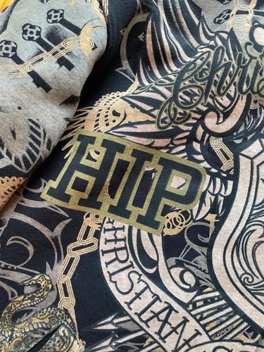Sudadera con Capucha Para Hombres Y2K Christian Audigier Hip Hop Universidad Estampado Calavera Cremallera Completa L - Imagen 5 de 16