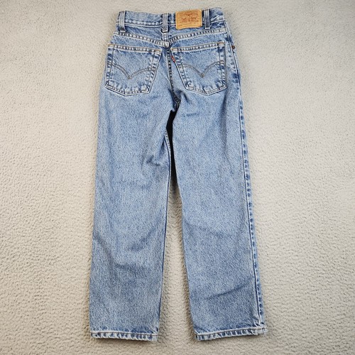 VTG Levi's 550 Relaxed Baggy Jeans Boys 10 (22x24) Blue 90's Straight Stonewash - Picture 2 of 9