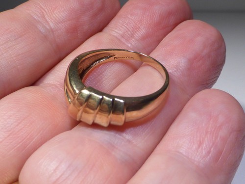 9ct Gold Band Ring 10mm Wide Knot UK Hallmark Sheffield Size R 3.94 gram Boxed - Picture 18 of 24