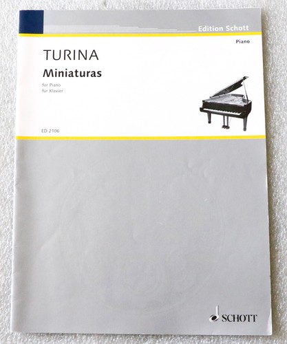 Joaquin Turina “Miniaturas: 8 Easy Pieces for Piano” piano score.