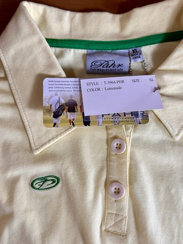 NWT Pahr Fairway Essentials Long Sleeve Women’s Size XL Yellow Shirt - Picture 5 of 8