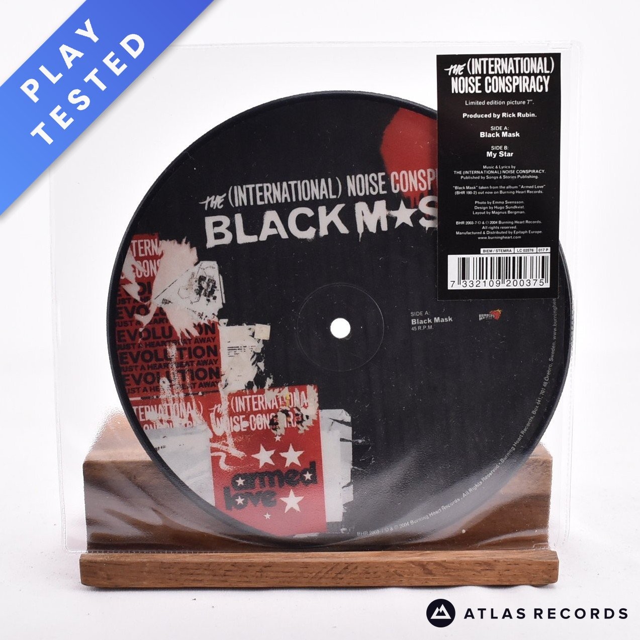 The International Noise Conspiracy - Black Msk - 7"" Vinyl Record - NM/NM