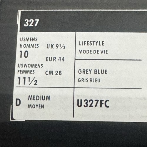 New Balance 327 X Figs Gray and Navy Athletic Shoes WN 11.5 men 10 - Picture 13 of 13