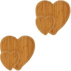 2 Stück Bambus Serviertablett Obst Tablett Home Restaurant Servierplatte