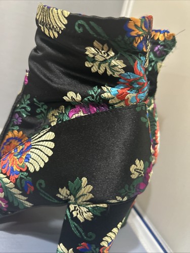 Steve Madden Floral Brocade Boots Sz 9.5 - Picture 8 of 13