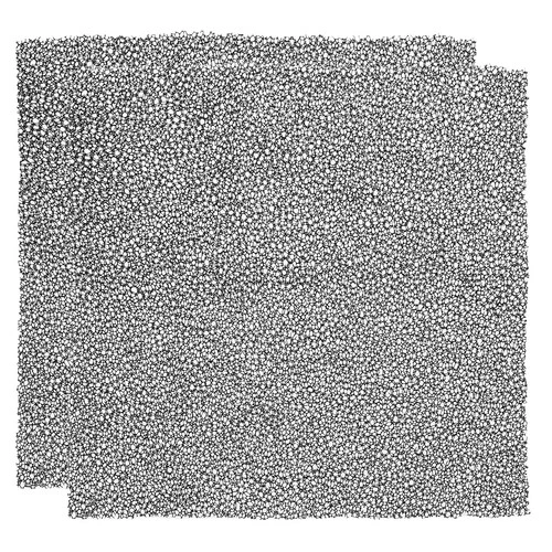 2 Pcs 20" x 20" x 0.12" 30ppi Fan Replacement Filters Polyurethane Sponge Filter