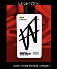 W by Jake Paul 2 in 1 Shampoo & Conditioner Fresh Ice VITAMIN INFUSED 473ml 0.94 per gallon