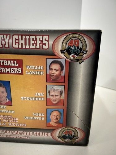 RARE Set Of 7 Kansas City Chiefs Bobble Dreams NFL Football Bobblehead Sealed - Picture 5 of 7